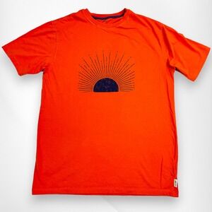 Rising Sun Orange Men's M ROWM Tee Shirt 100% Cotton Made in India